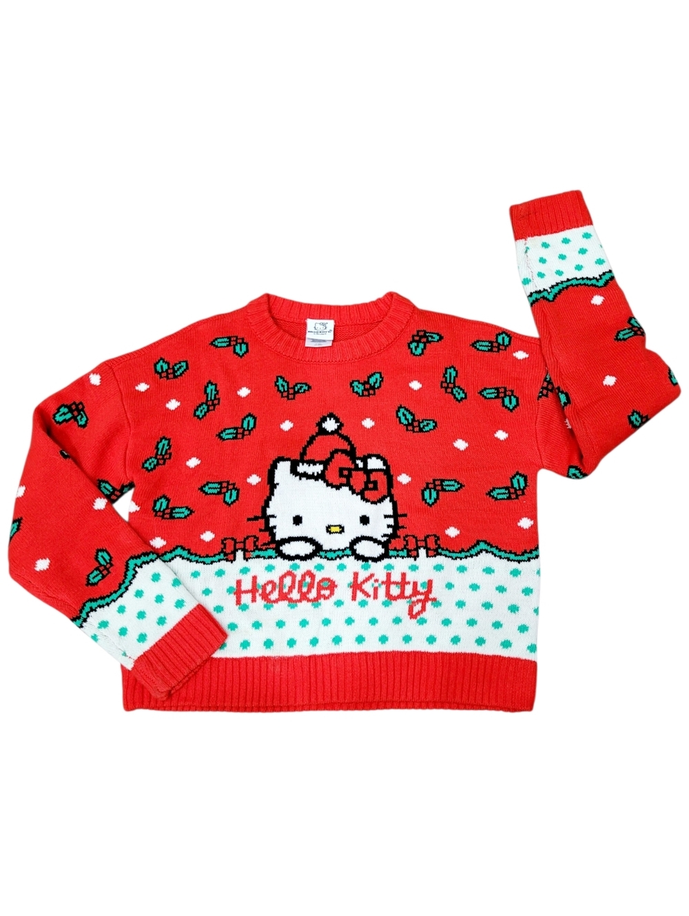 Sanrio License Hello Kitty Xmas Sweater Top Size: Youth Large